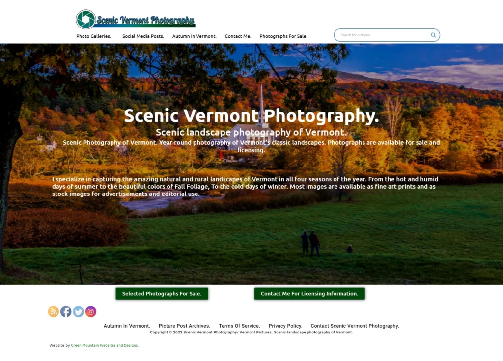 Scenic Vermont Photography