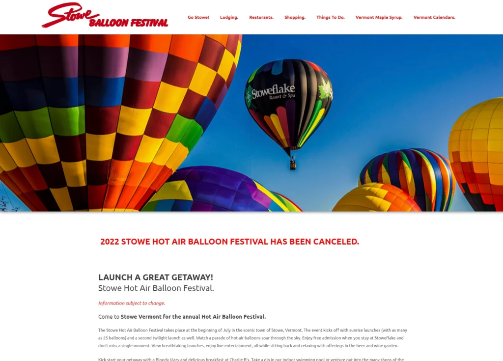 Stowe Balloon Festival